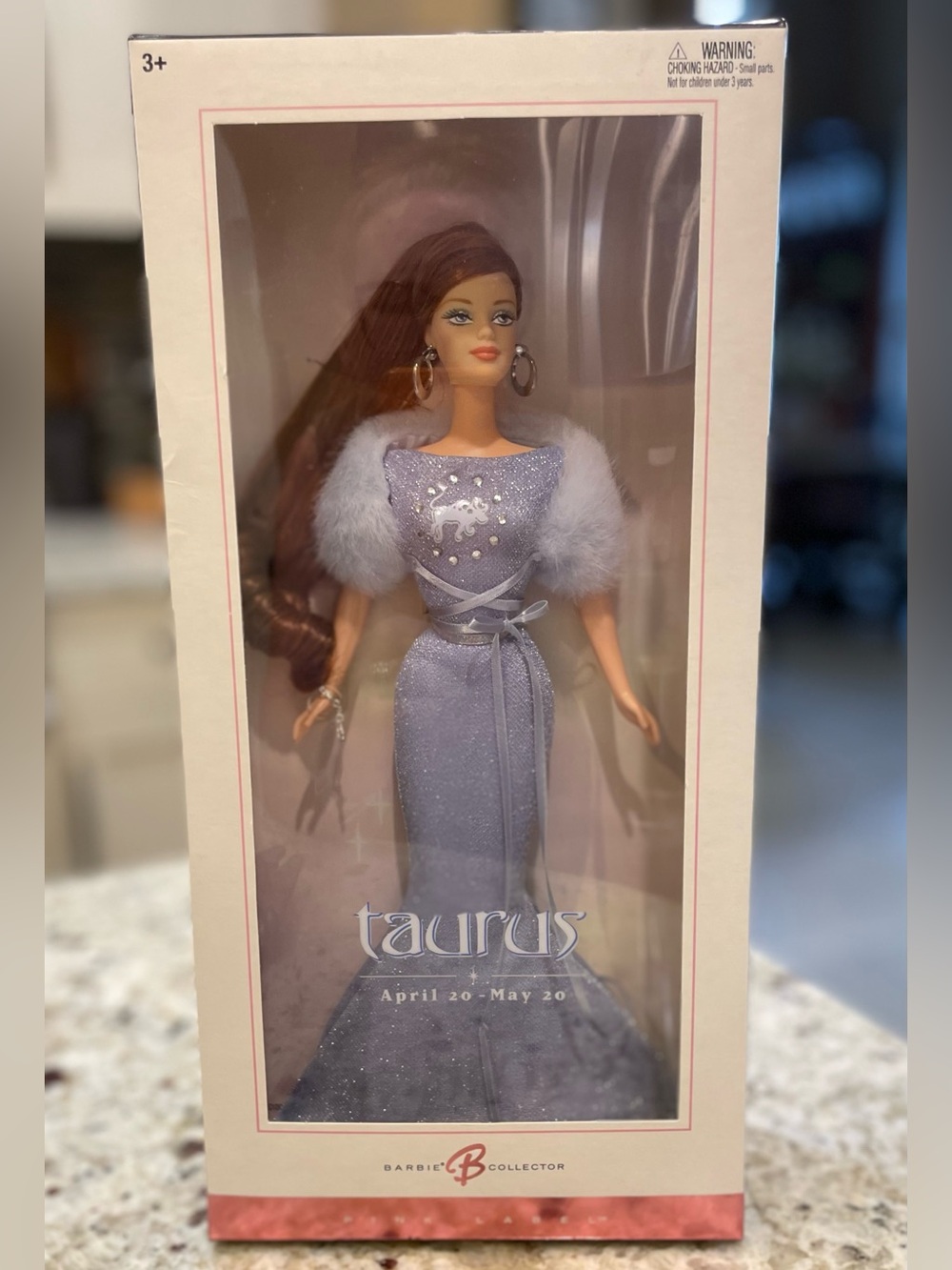 Barbie Collector 'Taurus' Doll - Lavender Gown Box Never Opened. Seal intact.